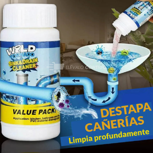 Limpiador de tuberías x 2: Destapa Cañerías en Minutos, Sin Esfuerzo
