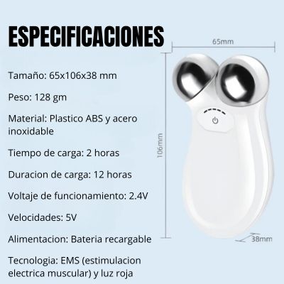 Masajeador Revitalux: Firmeza y luminosidad al Instante