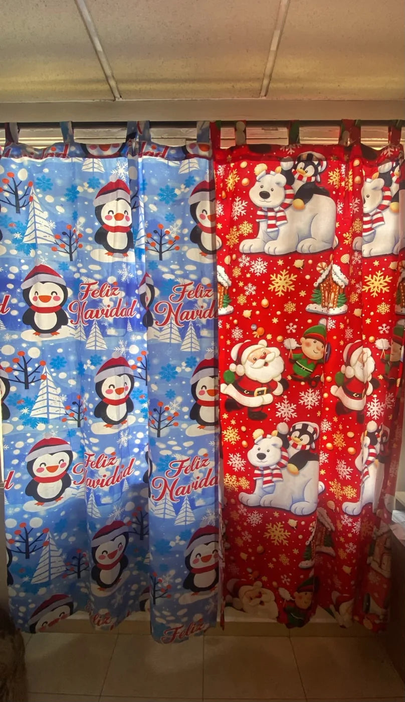 Diseños disponibles de cortinas navideñas