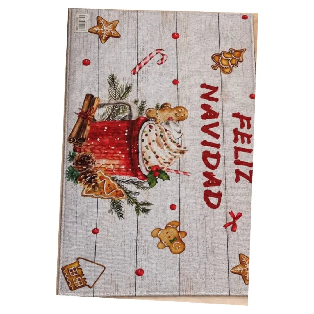 Tapete navideño antideslizante de regalo